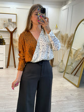 Cargar imagen en el visor de la galería, MARITZA - Body bicolor estampado