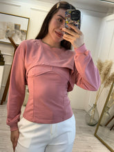 Cargar imagen en el visor de la galería, ARIADNE - Set sueter y blusa rosa