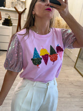 Cargar imagen en el visor de la galería, ANNALISE - Playera rosa helados