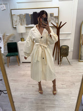 Cargar imagen en el visor de la galería, FERNANDA - Vestido midi hueso