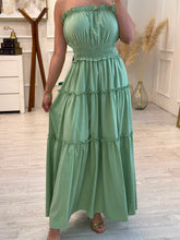 Cargar imagen en el visor de la galería, DALLAS - Maxi vestido verde