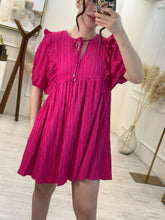 Cargar imagen en el visor de la galería, FELISSA - Vestido corto fucsia