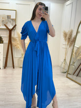 Cargar imagen en el visor de la galería, EUDORA - Maxi vestido azul