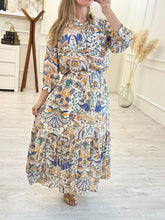 Cargar imagen en el visor de la galería, FREESIA - Set blusa y falda estampado boho