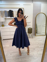 Cargar imagen en el visor de la galería, ADELINE - Vestido midi azul
