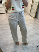 Cargar imagen en el visor de la galería, ANTONELLA - pantalon de lino con jareta