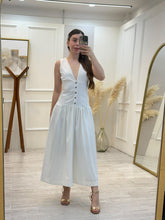 Cargar imagen en el visor de la galería, TALIA - Maxi vestido blanco