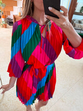 Cargar imagen en el visor de la galería, SUSANA - Vestido estampado multicolor