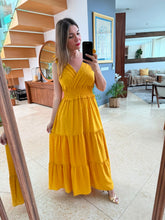 Cargar imagen en el visor de la galería, NAZARIA - Maxi vestido amarillo