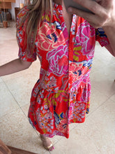 Cargar imagen en el visor de la galería, MIEL - Vestido corto camisero estampado