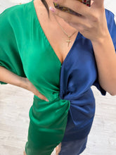 Cargar imagen en el visor de la galería, EDITH - Vestido midi bicolor