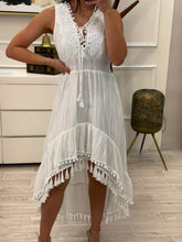 Cargar imagen en el visor de la galería, SARA - Maxi vestido blanco