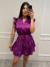 Cargar imagen en el visor de la galería, NOCHE - Vestido corto violeta