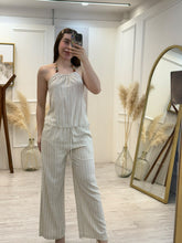 Cargar imagen en el visor de la galería, CHIARA - Set pantalon y blusa avena