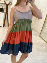 Cargar imagen en el visor de la galería, SABINA - Vestido multicolor tirantes