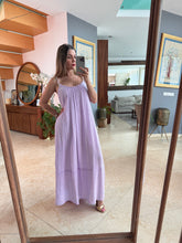 Cargar imagen en el visor de la galería, OTILIA - Maxi vestido lila tirantes