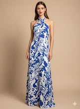 Cargar imagen en el visor de la galería, DIVINA - Maxi azul y blanco