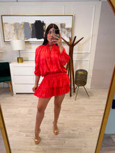 Cargar imagen en el visor de la galería, GILLIAN - Vestido corto rojo