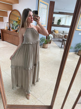 Cargar imagen en el visor de la galería, MILAN - Maxi vestido olivo
