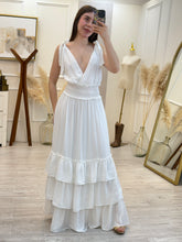 Cargar imagen en el visor de la galería, PIPER - Maxi vestido blanco