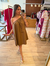 Cargar imagen en el visor de la galería, KOSHEI - Vestido corto marrón