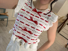 Cargar imagen en el visor de la galería, FELIPA - Blusa blanca con moños rojos