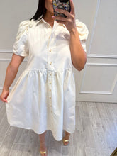 Cargar imagen en el visor de la galería, DHASIA - Vestido midi hueso