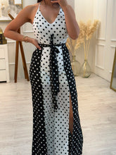 Cargar imagen en el visor de la galería, FANIA - Palazzo polka dots blanco y negro