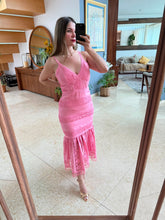 Cargar imagen en el visor de la galería, FRAN - Maxi vestido rosa