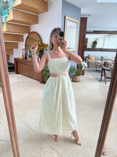 Cargar imagen en el visor de la galería, NOIR - Maxi vestido avena estampado