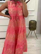 Cargar imagen en el visor de la galería, KATE - Maxi vestido salmón
