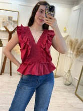 Cargar imagen en el visor de la galería, EDWINA - Blusa roja