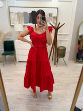 Cargar imagen en el visor de la galería, IVY - Maxi vestido rojo