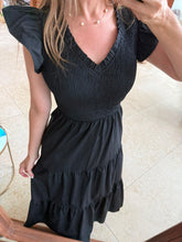 Cargar imagen en el visor de la galería, DIONISA - Maxi vestido negro