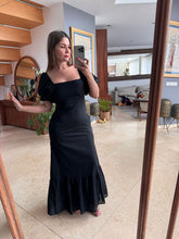 Cargar imagen en el visor de la galería, DILARA - Maxi vestido negro