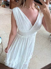 Cargar imagen en el visor de la galería, MALIA - Maxi vestido blanco sin mangas