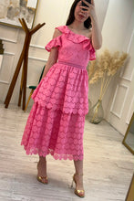 Cargar imagen en el visor de la galería, MERLINA - Maxi vestido rosa