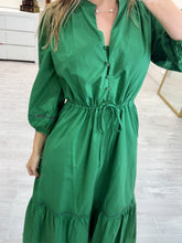 Cargar imagen en el visor de la galería, BALBINA - Maxi vestido verde