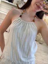 Cargar imagen en el visor de la galería, FIDELA - Set blusa y pantalón beige
