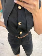 Cargar imagen en el visor de la galería, CHELINA - Set pantalón y blusa negro