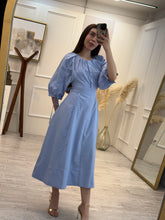 Cargar imagen en el visor de la galería, LANDINA - Maxi vestido azul