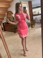 Cargar imagen en el visor de la galería, LISBOA - vestido de lino recto, tropical
