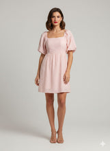 Cargar imagen en el visor de la galería, Vestido Verena rosa pastel