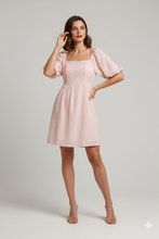 Cargar imagen en el visor de la galería, Vestido Verena rosa pastel