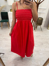 Cargar imagen en el visor de la galería, NORIELLE - Maxi vestido rojo tirantes