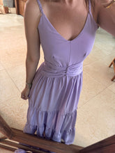 Cargar imagen en el visor de la galería, OFELIA - Maxi vestido lila tirantes