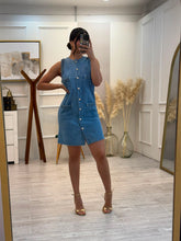 Cargar imagen en el visor de la galería, ROBIN - Vestido azul sin mangas