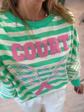 Cargar imagen en el visor de la galería, AUBREE - Sudadera verde rayas