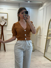 Cargar imagen en el visor de la galería, RAQUEL - Blusa terracota