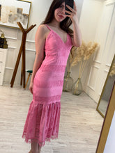 Cargar imagen en el visor de la galería, JUSTINA - Maxi vestido rosa